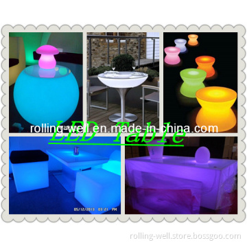 LED Glass Table/Modern LED Glowing Table/Table in Bar